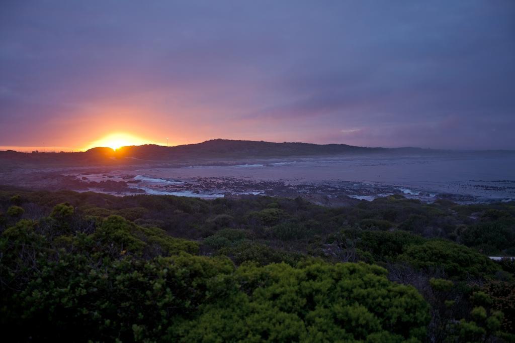 Schulphoek Seafront House Hermanus Extérieur photo Sunset over the town of Port Lincoln